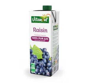 JUS DE RAISIN ROUGE TETRA 1L