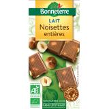 CHOCOLAT AU LAIT AUX NOISETTES
